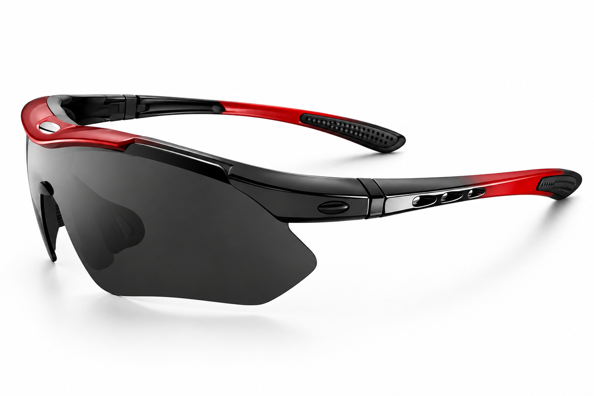Lunettes rouge noir
